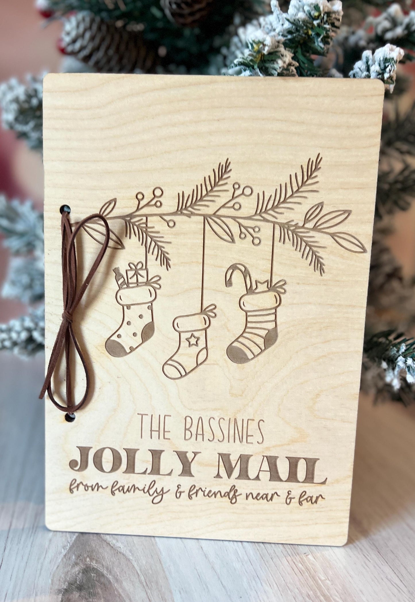 Personalized Christmas Card Holder, Custom Christmas Card Keeper, Cards of Christmas Past, Card Book, Xmas Memory Keepsake Book, Family