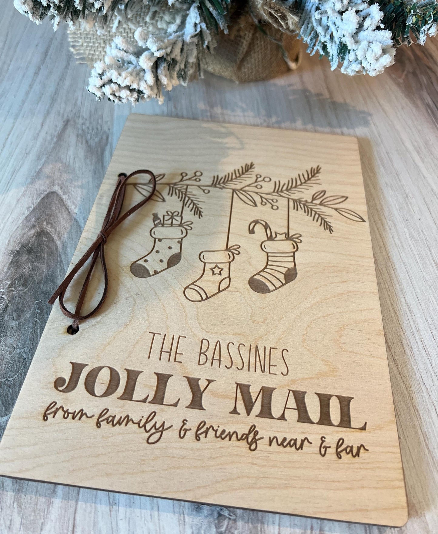 Personalized Christmas Card Holder, Custom Christmas Card Keeper, Cards of Christmas Past, Card Book, Xmas Memory Keepsake Book, Family