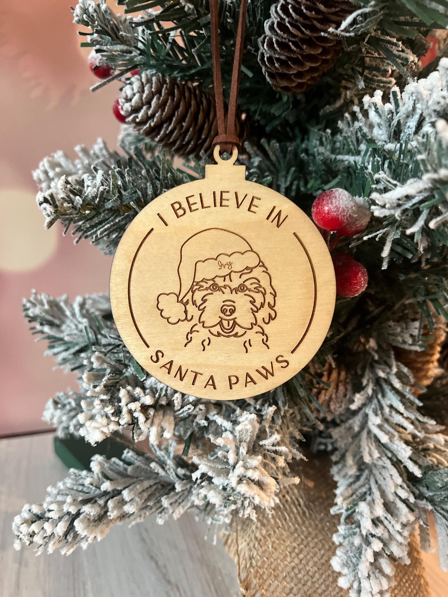 Personalized Dog Breed Christmas Ornament, Happy Howlidays, Merry Woofmas, Dog Lover Gift, Custom Dog Mom Present, Pet Lover