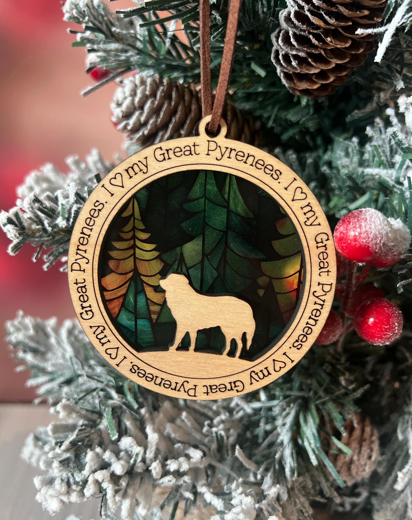 Personalized Dog Breed Christmas Ornament, Custom Dog Lover Gift, Dog Mom present, I love my Dog Gift, Pet Lover Gift