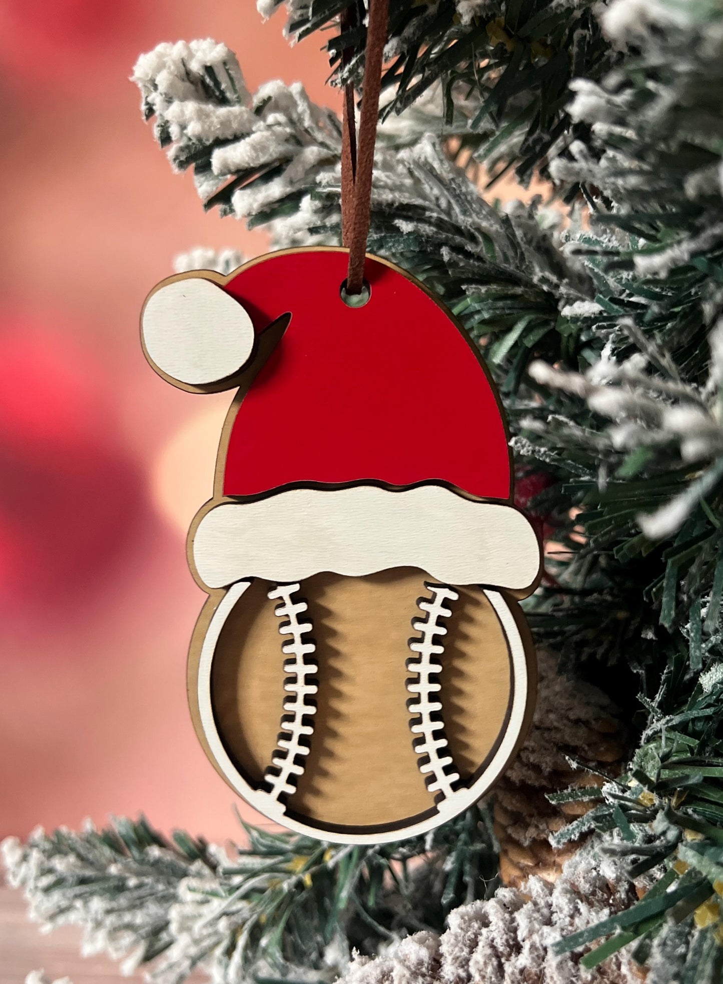 Personalized Sports Christmas Ornament, Volleyball Soccer Hockey Basketball Baseball Bowling Golf, Custom Sports Ornament Present