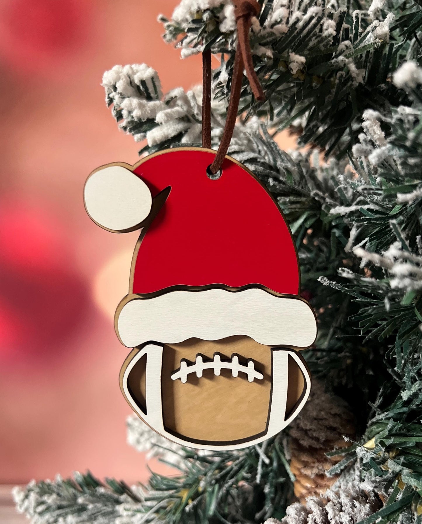 Personalized Sports Christmas Ornament, Volleyball Soccer Hockey Basketball Baseball Bowling Golf, Custom Sports Ornament Present