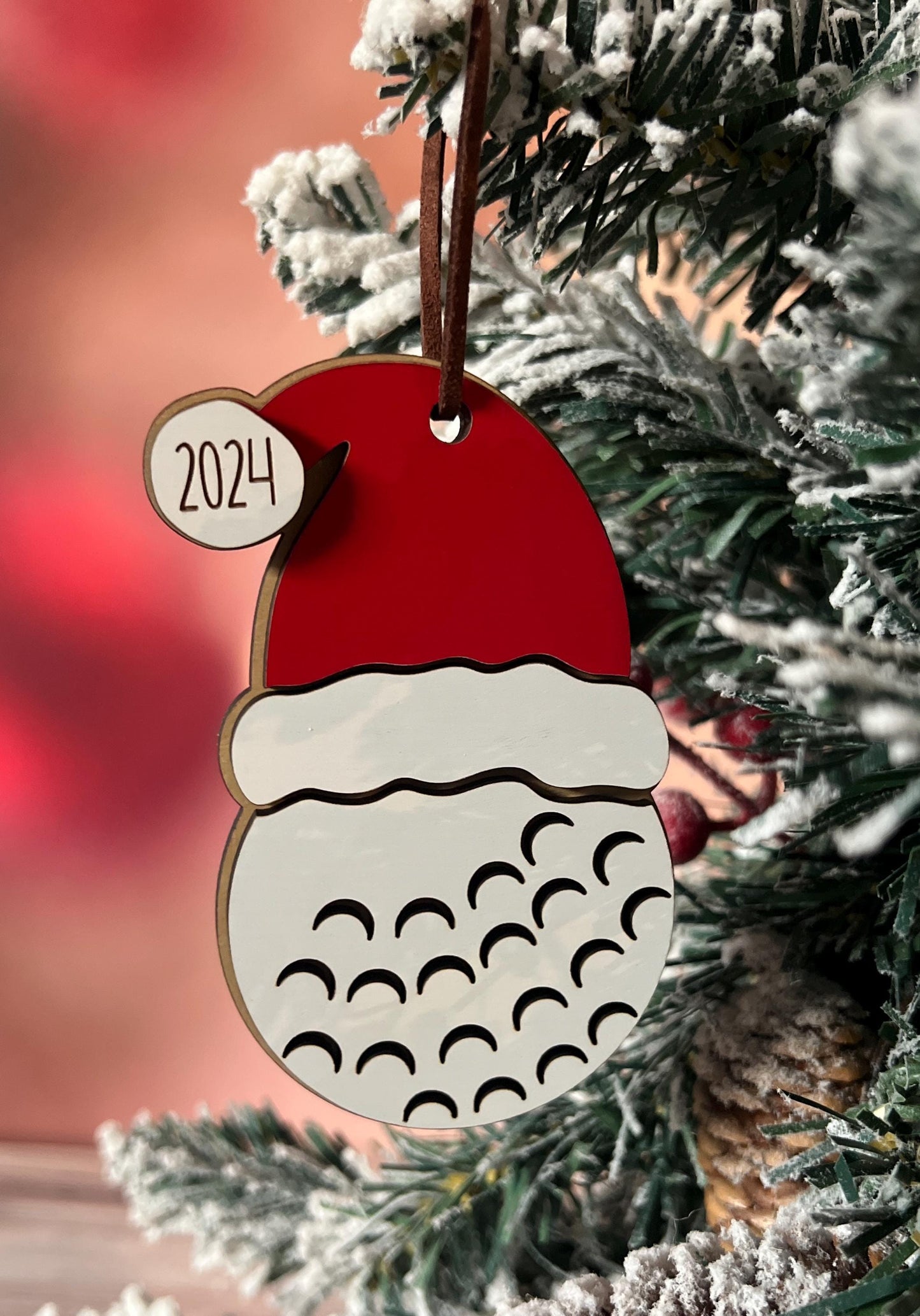 Personalized Sports Christmas Ornament, Volleyball Soccer Hockey Basketball Baseball Bowling Golf, Custom Sports Ornament Present