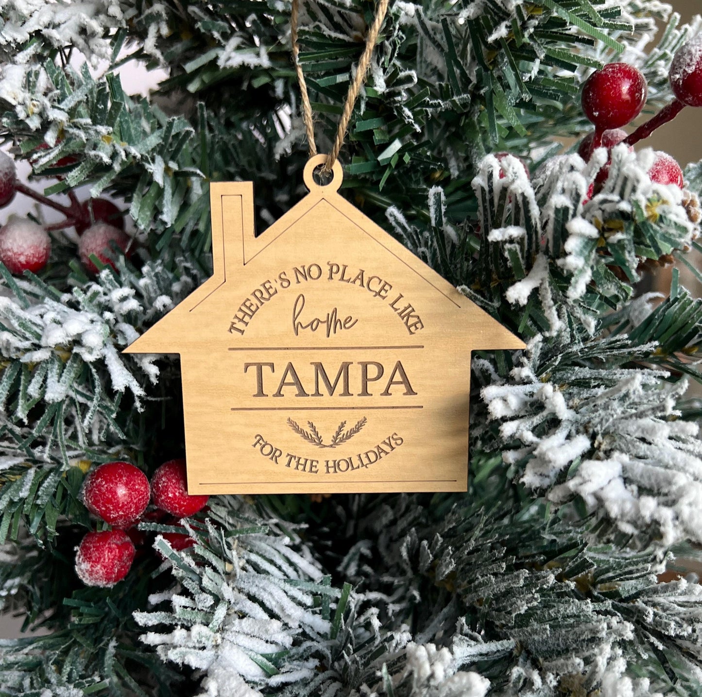City Zip Code Christmas Ornament, Home for the holidays, New Homeowner gift, Custom Realtor Present, Housewarming Gift, Stocking Stuffer