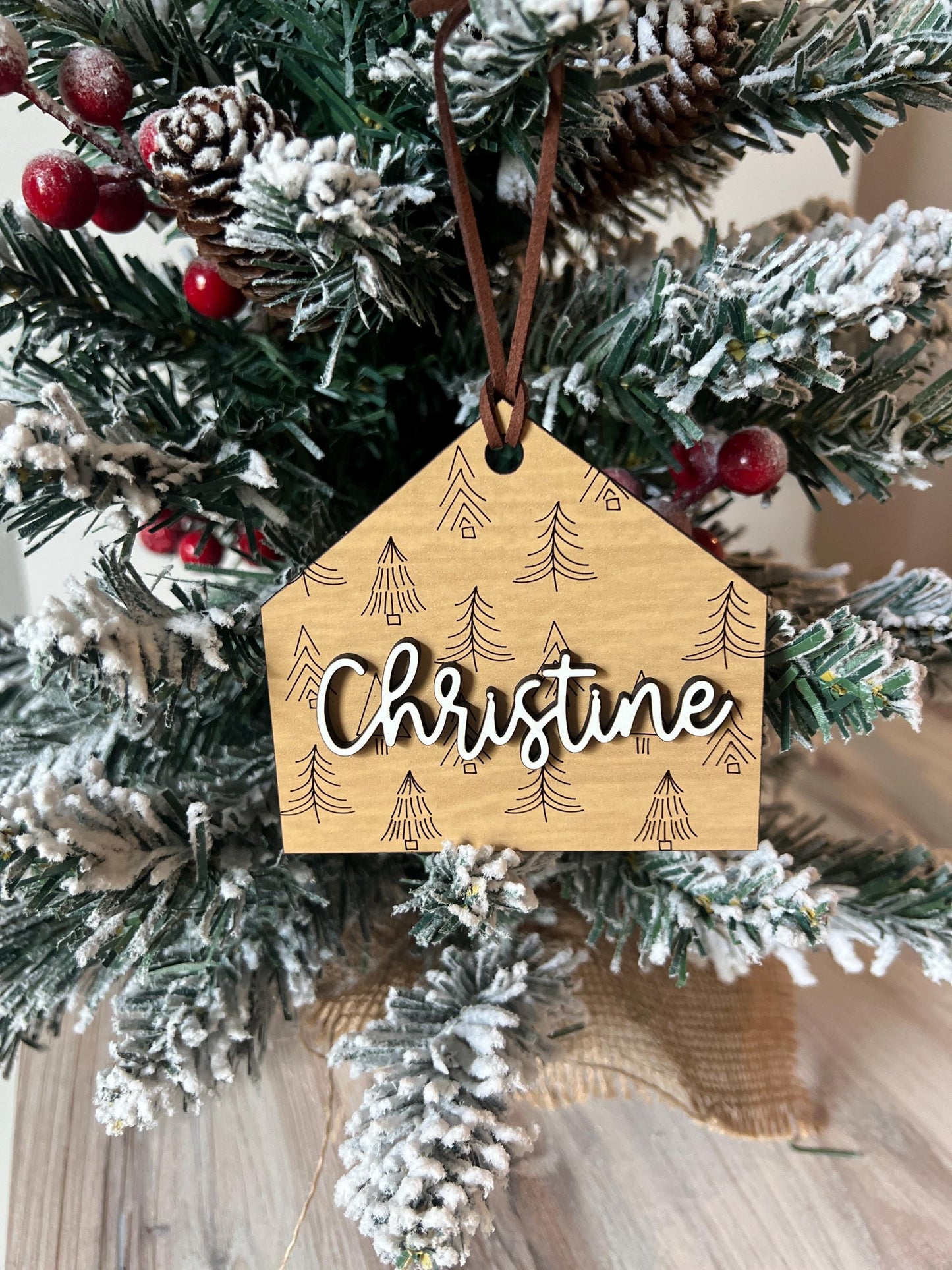 Personalized Christmas Stocking Name Tags, Custom Gift Name Tag, Christmas Stocking Stuffer, Monogram Family Name gift
