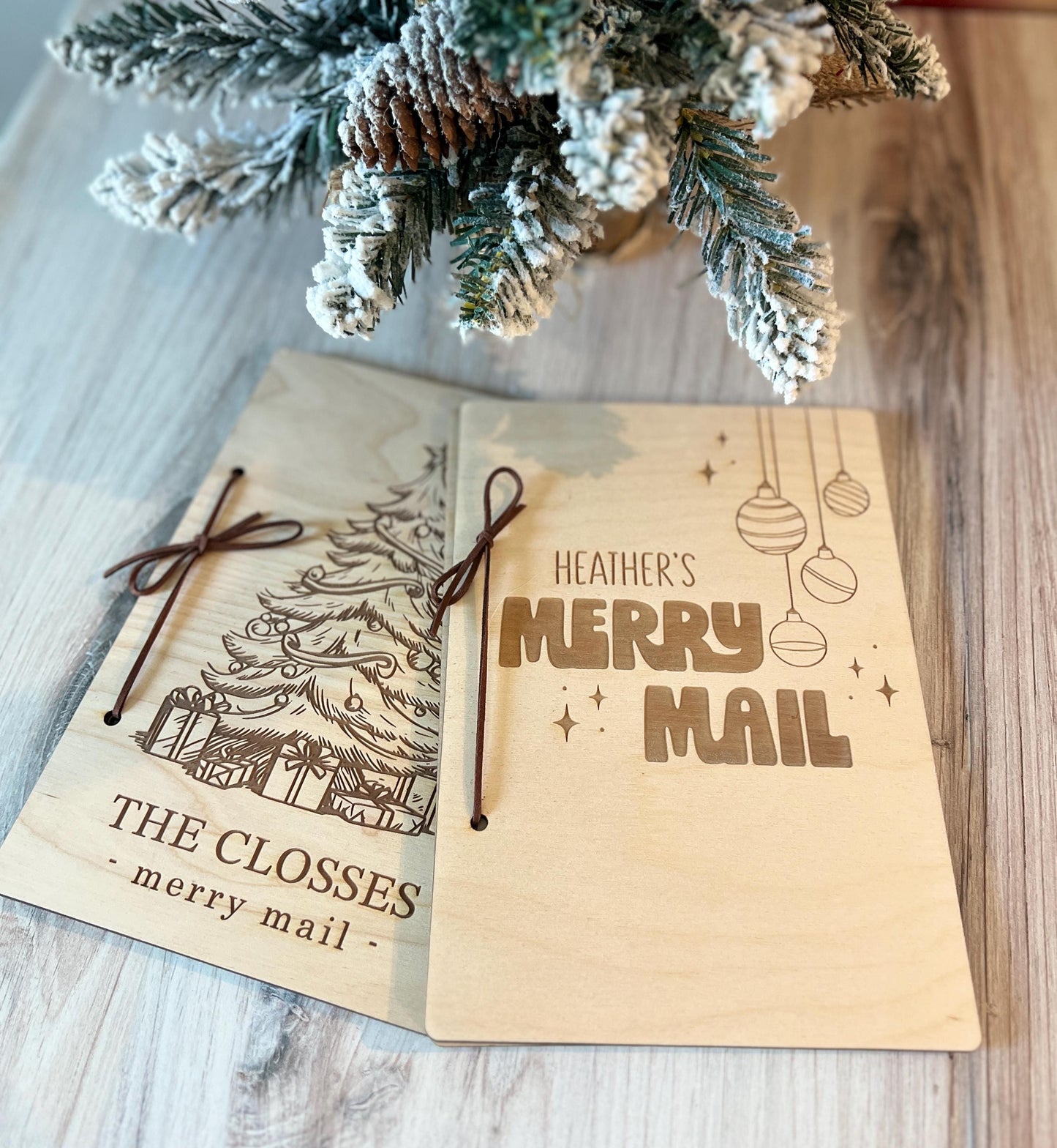 Personalized Christmas Card Holder, Custom Christmas Card Keeper, Cards of Christmas Past, Card Book, Xmas Memory Keepsake Book, Family