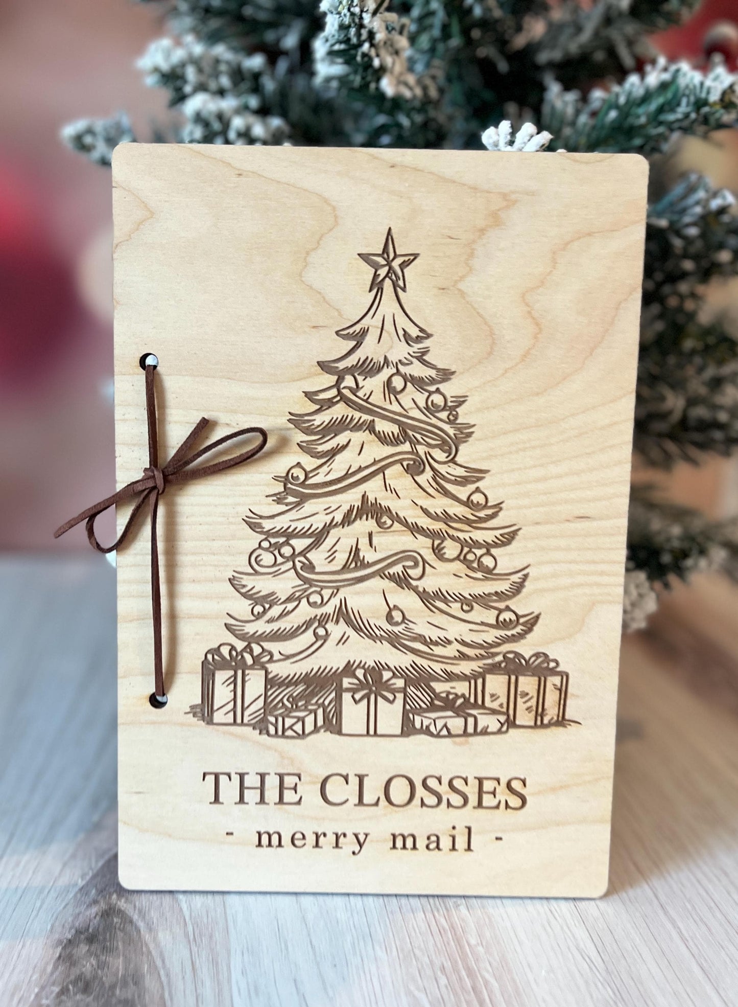 Personalized Christmas Card Holder, Custom Christmas Card Keeper, Cards of Christmas Past, Card Book, Xmas Memory Keepsake Book, Family