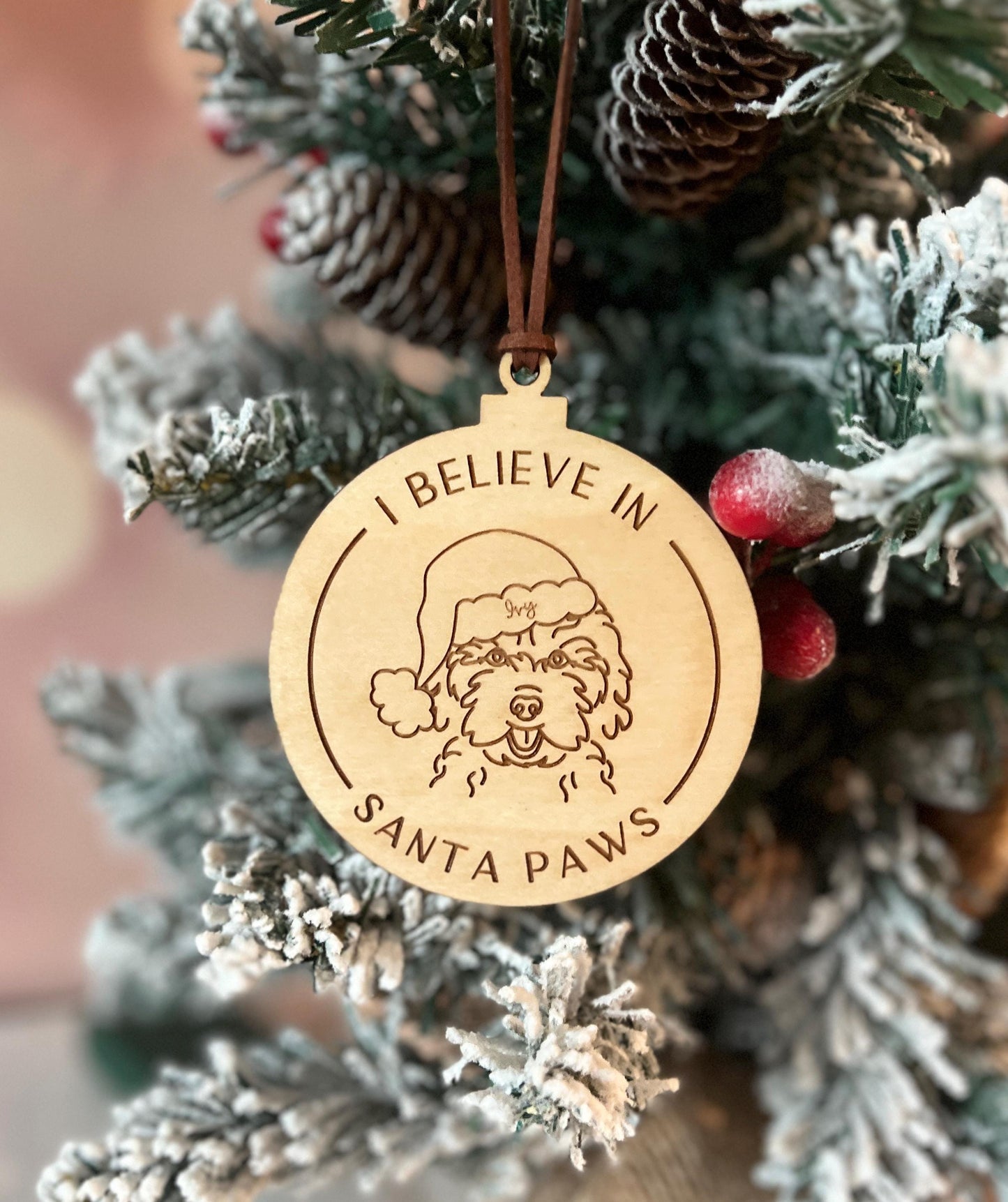 Personalized Dog Breed Christmas Ornament, Happy Howlidays, Merry Woofmas, Dog Lover Gift, Custom Dog Mom Present, Pet Lover