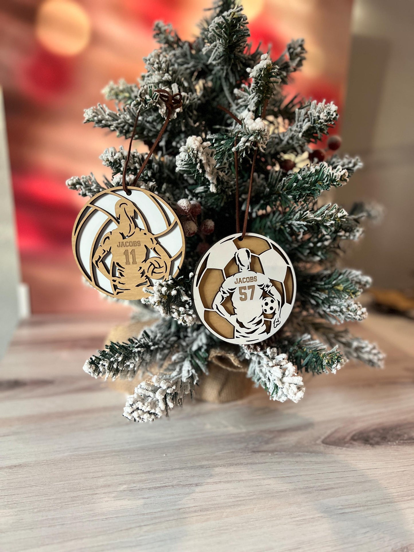 Personalized Soccer Player Christmas Ornament, Male and Female Soccer Team Gift, Sports Ornament, Senior Gift, Custom Soccer Present