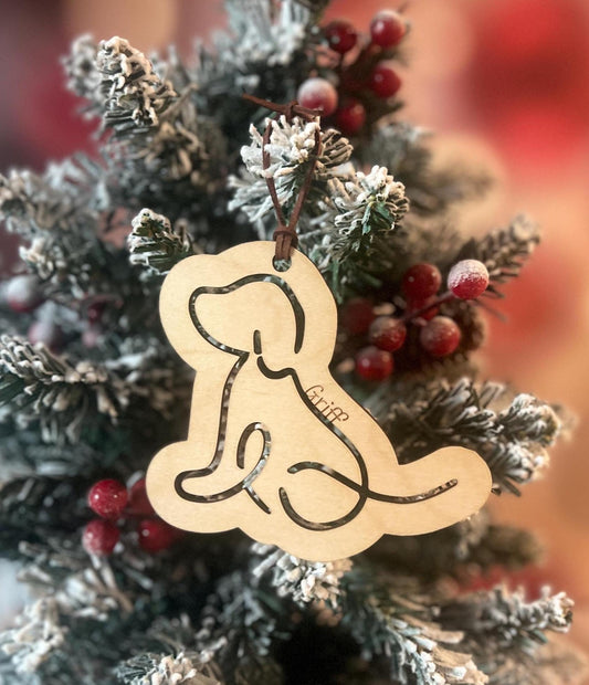 Personalized Dog Cat Christmas Ornament, Custom Pet Ornament, Cat Mom, Dog Mom Present, New Cat Dog Owner Gift, Pet Lover
