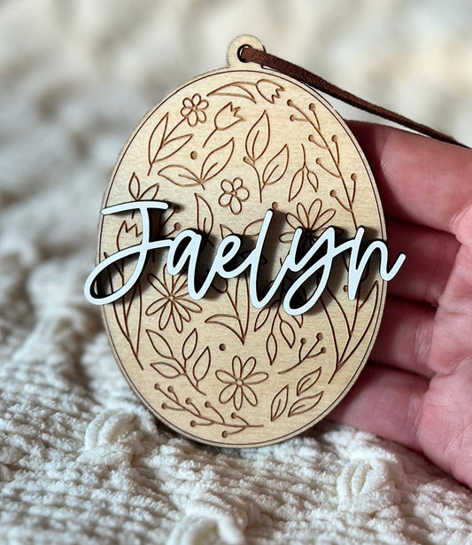 Personalized Easter Basket Name Tag, Easter Basket Stuffer for kids, Custom Present for Grandkids Grandchildren, Gift for Her