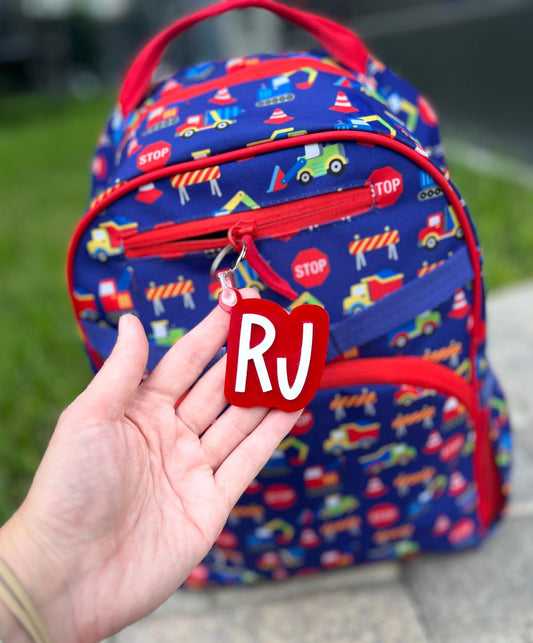 Custom Name Keychain for Kids, Backpack Tag, Lunch Bag ID, Personalized Name Tag for Bookbag, Gift for Kids