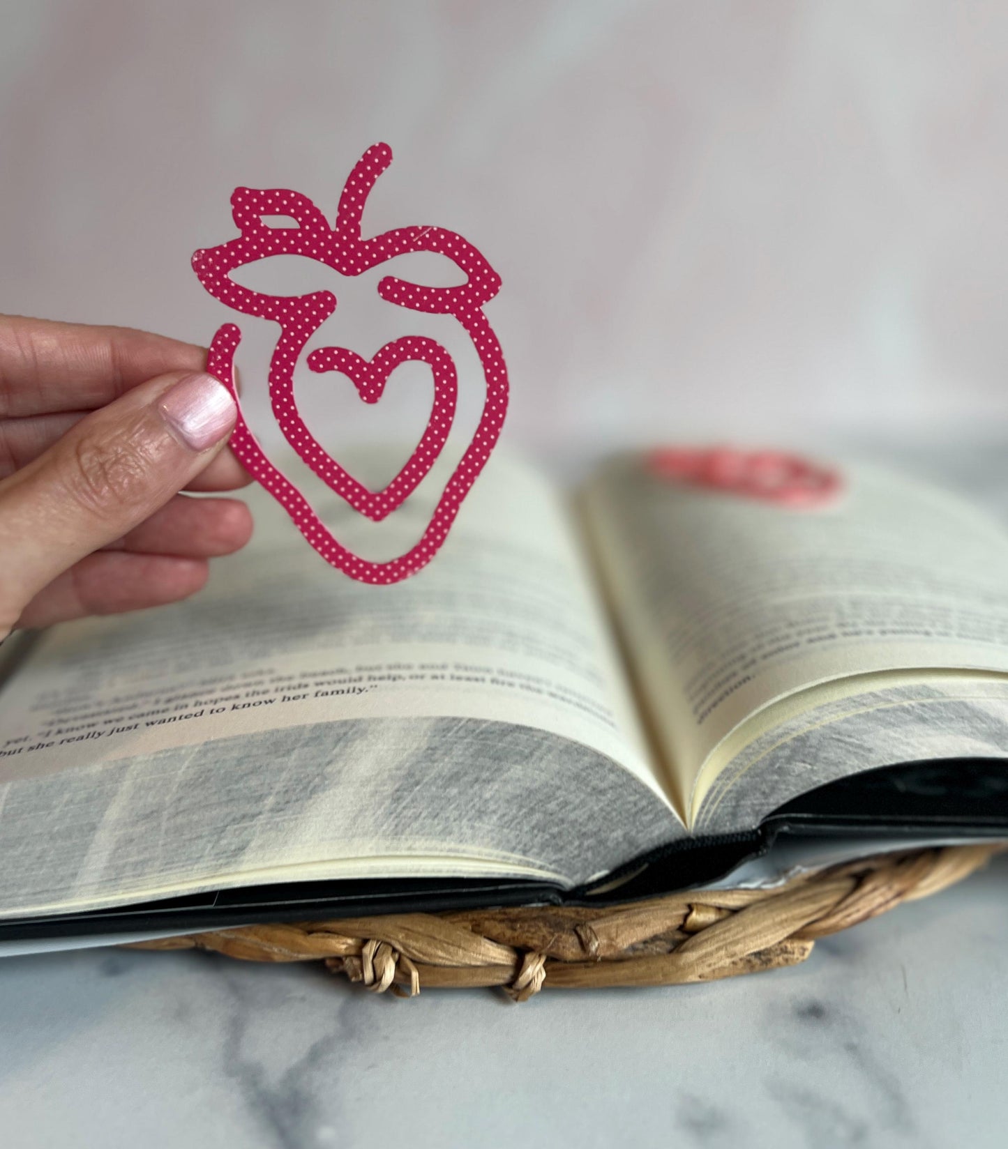 Strawberry Bookmark, Bookish, Berry Sweet Book Lover Gift, Book Club Present, Gift for Reader, Booktok