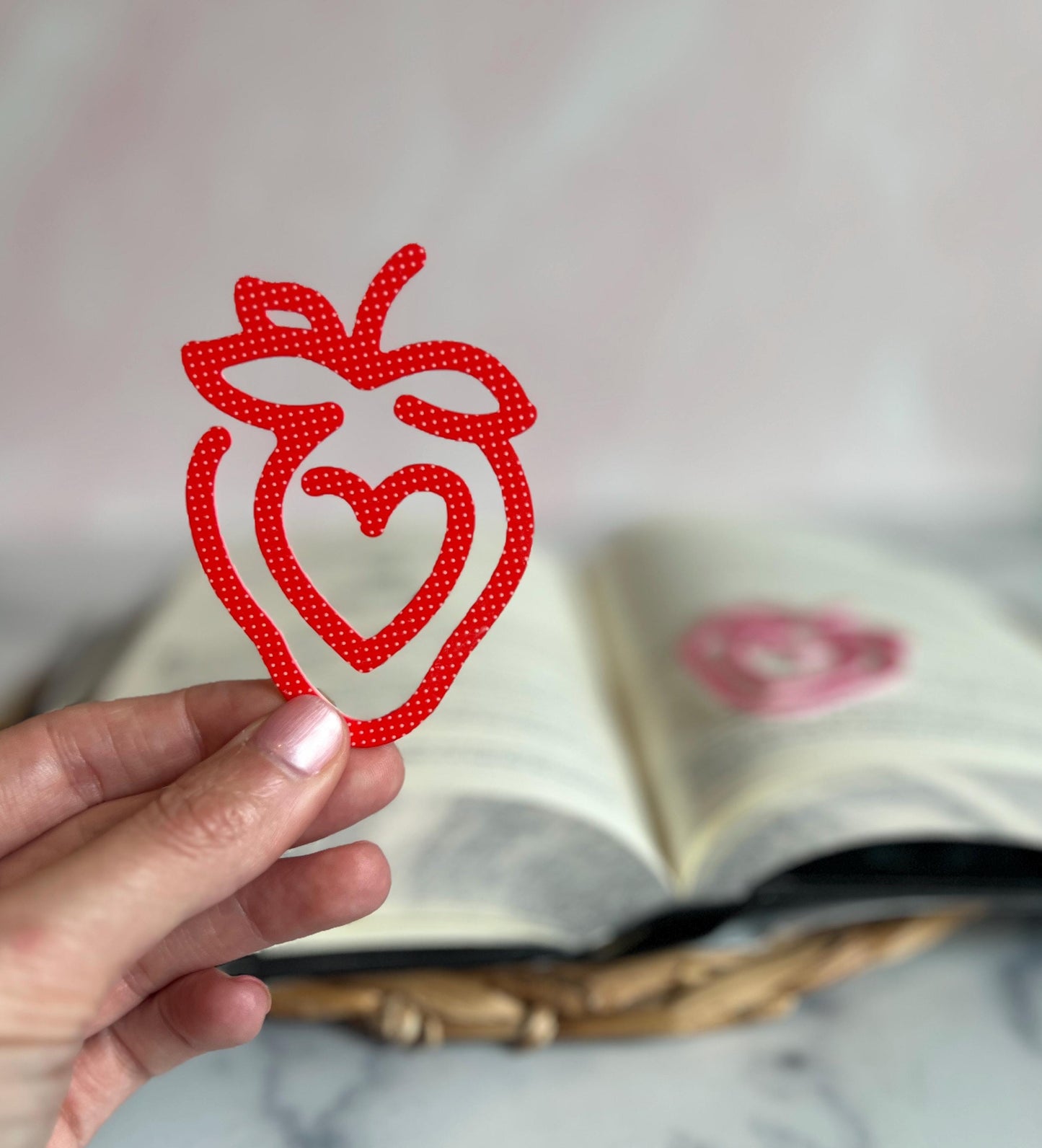 Strawberry Bookmark, Bookish, Berry Sweet Book Lover Gift, Book Club Present, Gift for Reader, Booktok