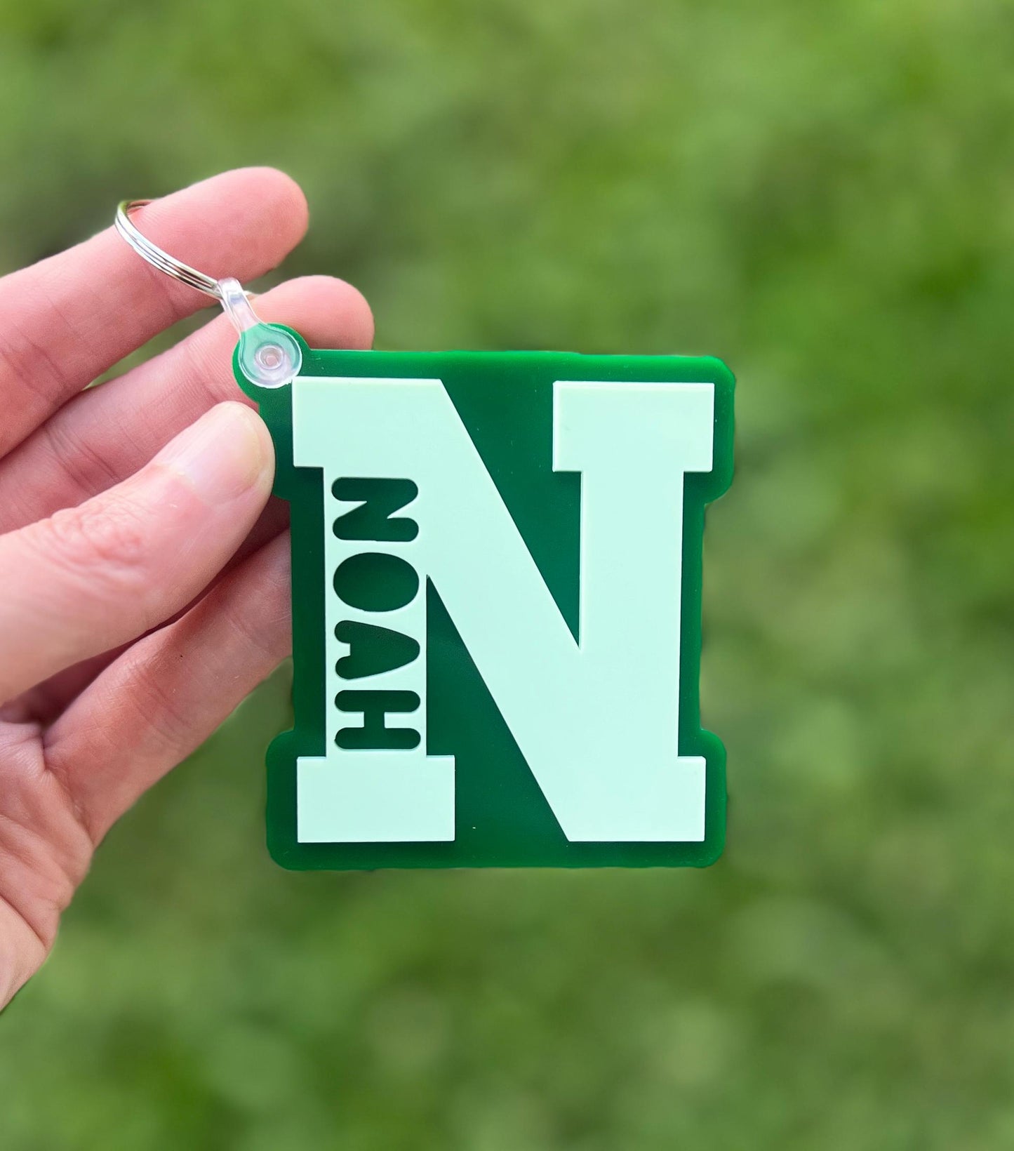 Personalized Varsity Letter Bag Tag, Initial Keychain, Custom Name Luggage Tag, Bogg Bag, Backpack Tag for kids, Sports Bag Tag