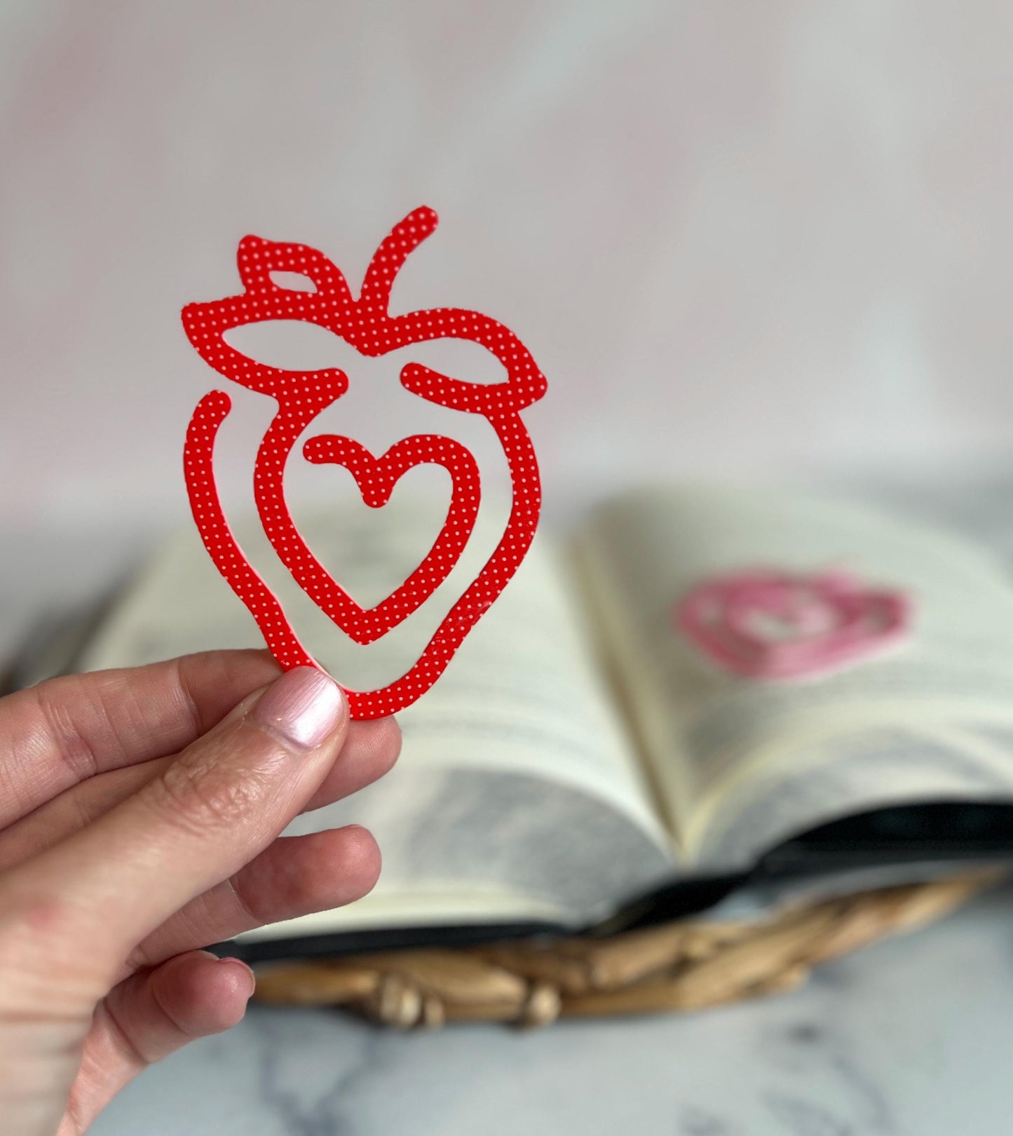 Strawberry Bookmark, Bookish, Berry Sweet Book Lover Gift, Book Club Present, Gift for Reader, Booktok