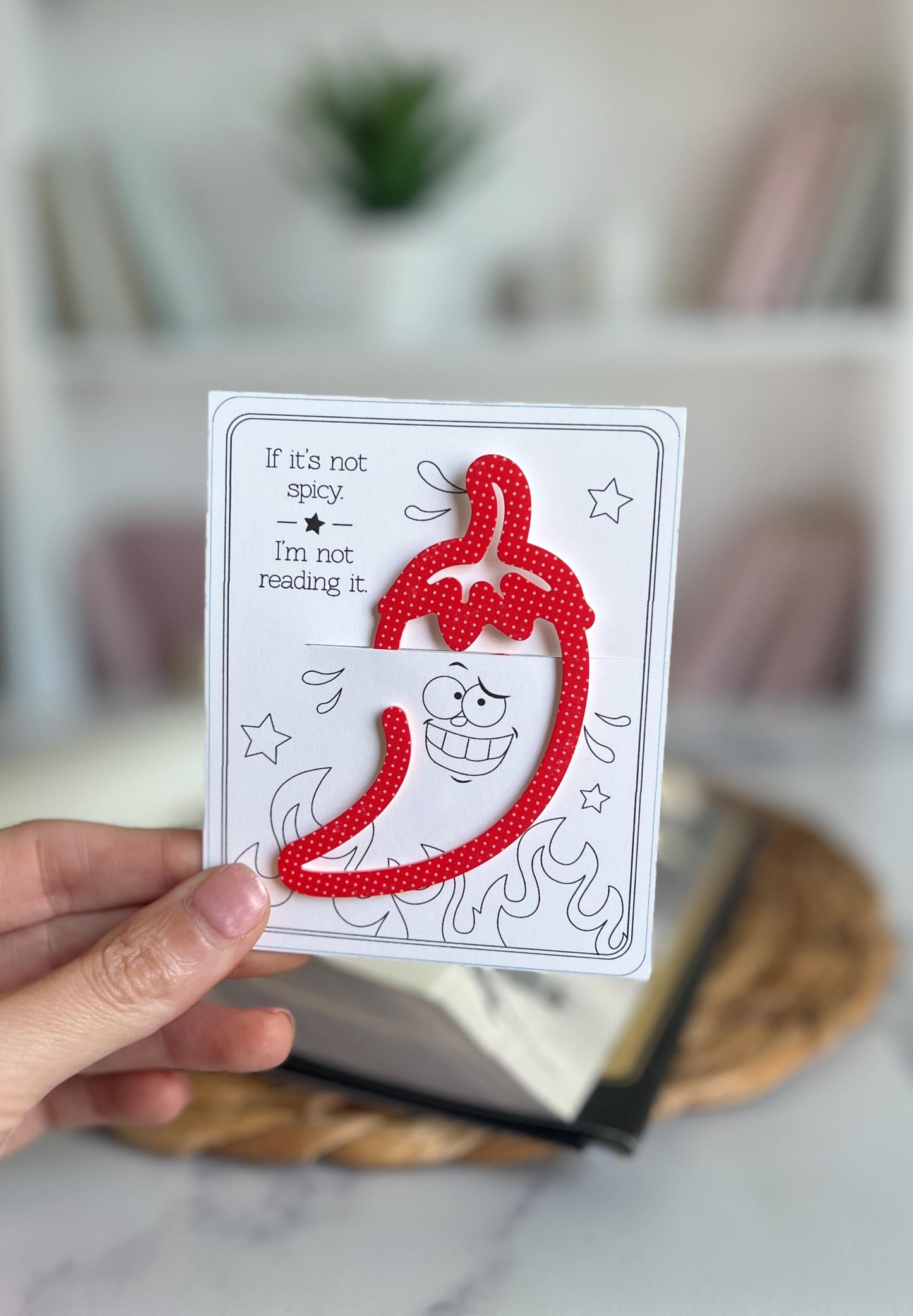 Spicy Bookmark, Chili Pepper, Smut Reader, Book Lover Gift, Book Club, Booktok, Book Accessory, Bookish Present, Dark Romance Reader
