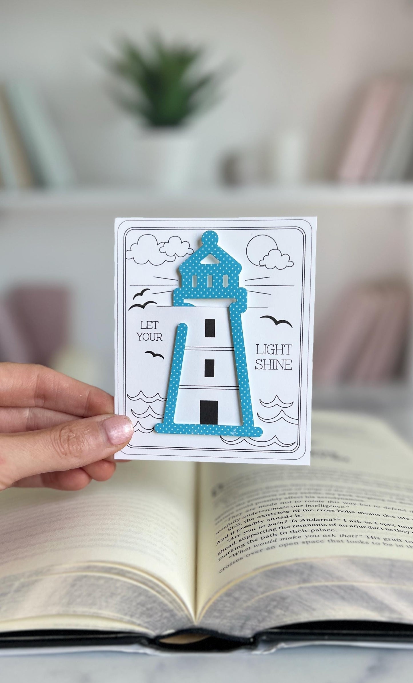 Lighthouse Coastal Bookmark, Book Lover Gift, Booktok, Bookish, Book Club, Beach Vacation Keepsake, Gift for Readers