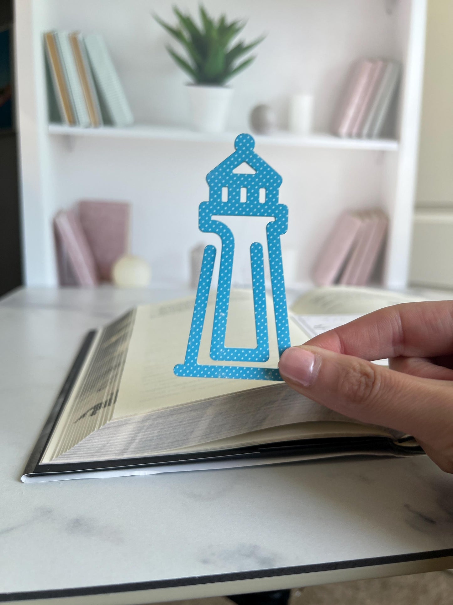Lighthouse Coastal Bookmark, Book Lover Gift, Booktok, Bookish, Book Club, Beach Vacation Keepsake, Gift for Readers