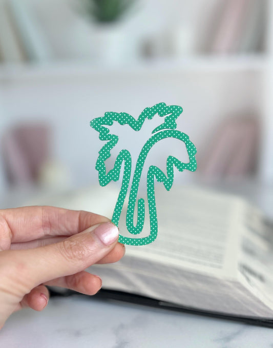 Palm Tree Bookmark, Tropical Acrylic Book Mark,  Book Lover Gift, Booktok, Bookish Present, Book Club, Gift for Readers, Cute Island Gift