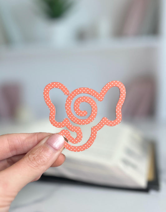 Elephant Acrylic Bookmark, Cute Book Mark, Gift for Readers, Book Club Present, Bookish, Booktok, Cute Reading Gift, Teacher Gift