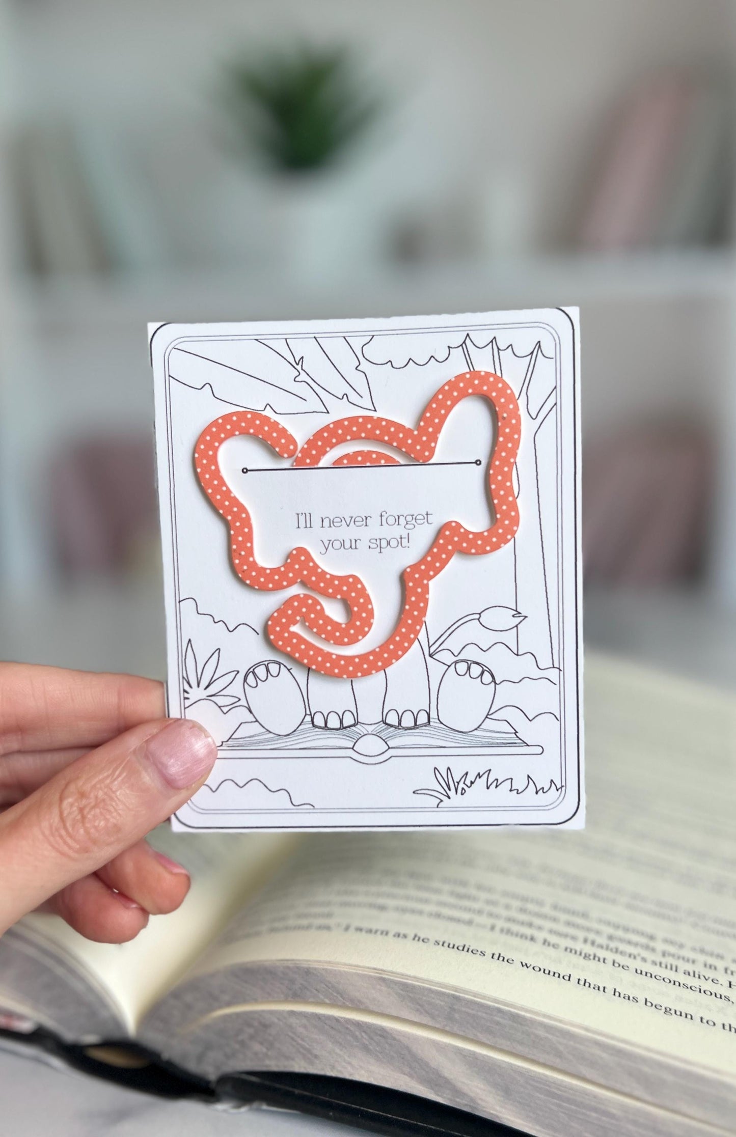 Elephant Acrylic Bookmark, Cute Book Mark, Gift for Readers, Book Club Present, Bookish, Booktok, Cute Reading Gift, Teacher Gift