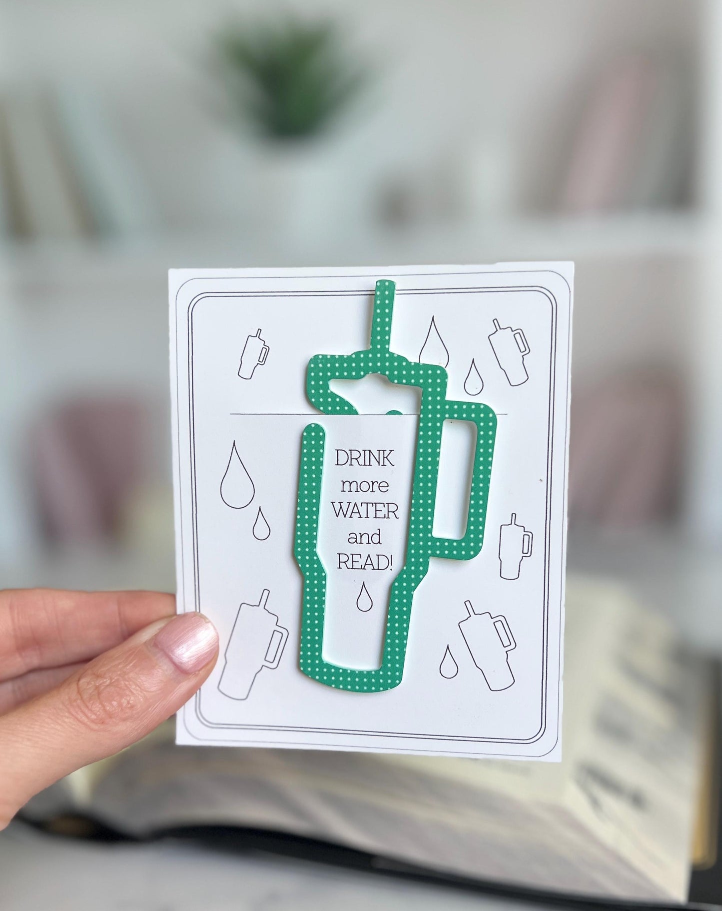 Tumbler Acrylic Bookmark, Cute Book Mark, Tumbler Lover, Book Club Gifts, Present for Readers, Tumbler Cups, Teacher Gift, Paper Clip