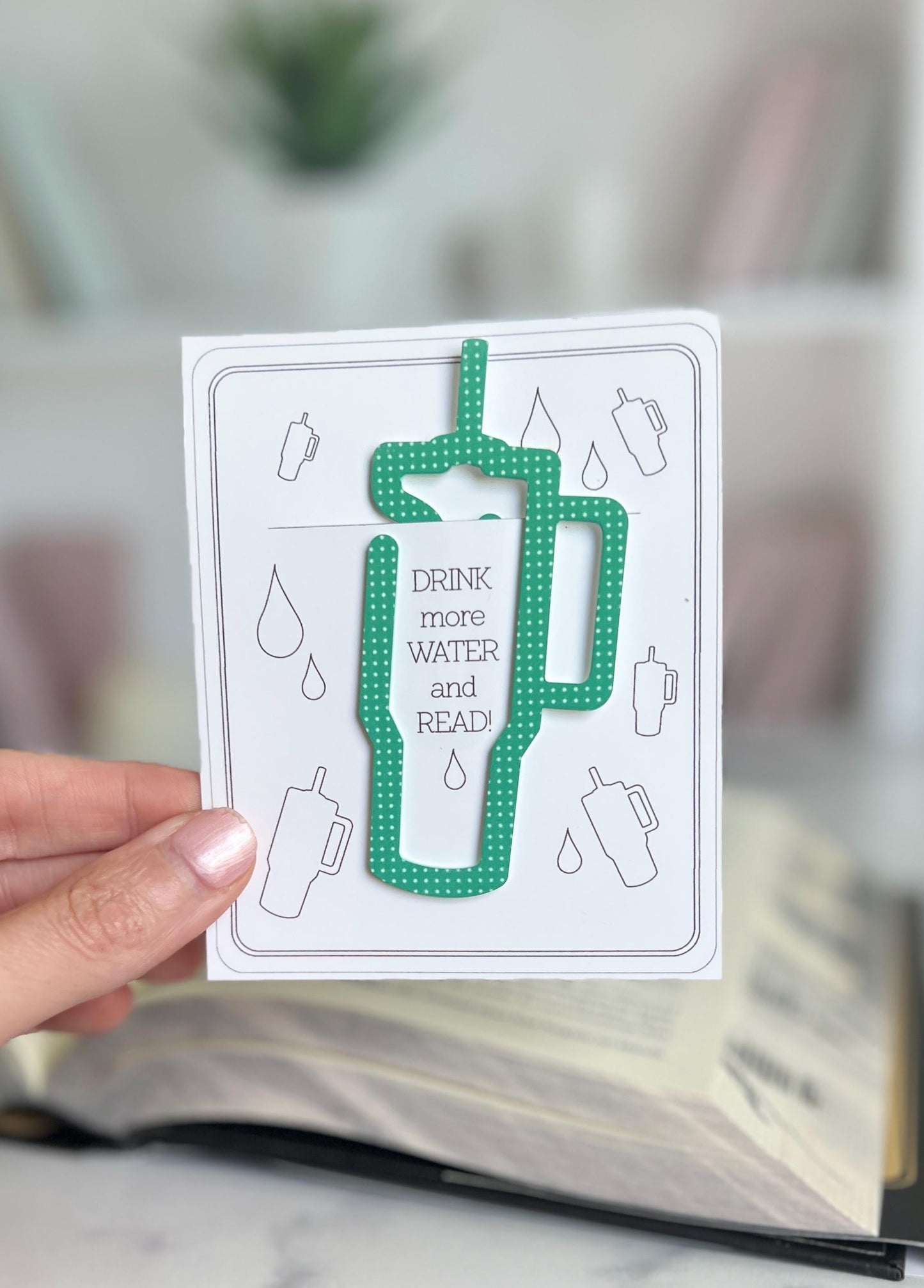 Tumbler Acrylic Bookmark, Cute Book Mark, Tumbler Lover, Book Club Gifts, Present for Readers, Tumbler Cups, Teacher Gift, Paper Clip