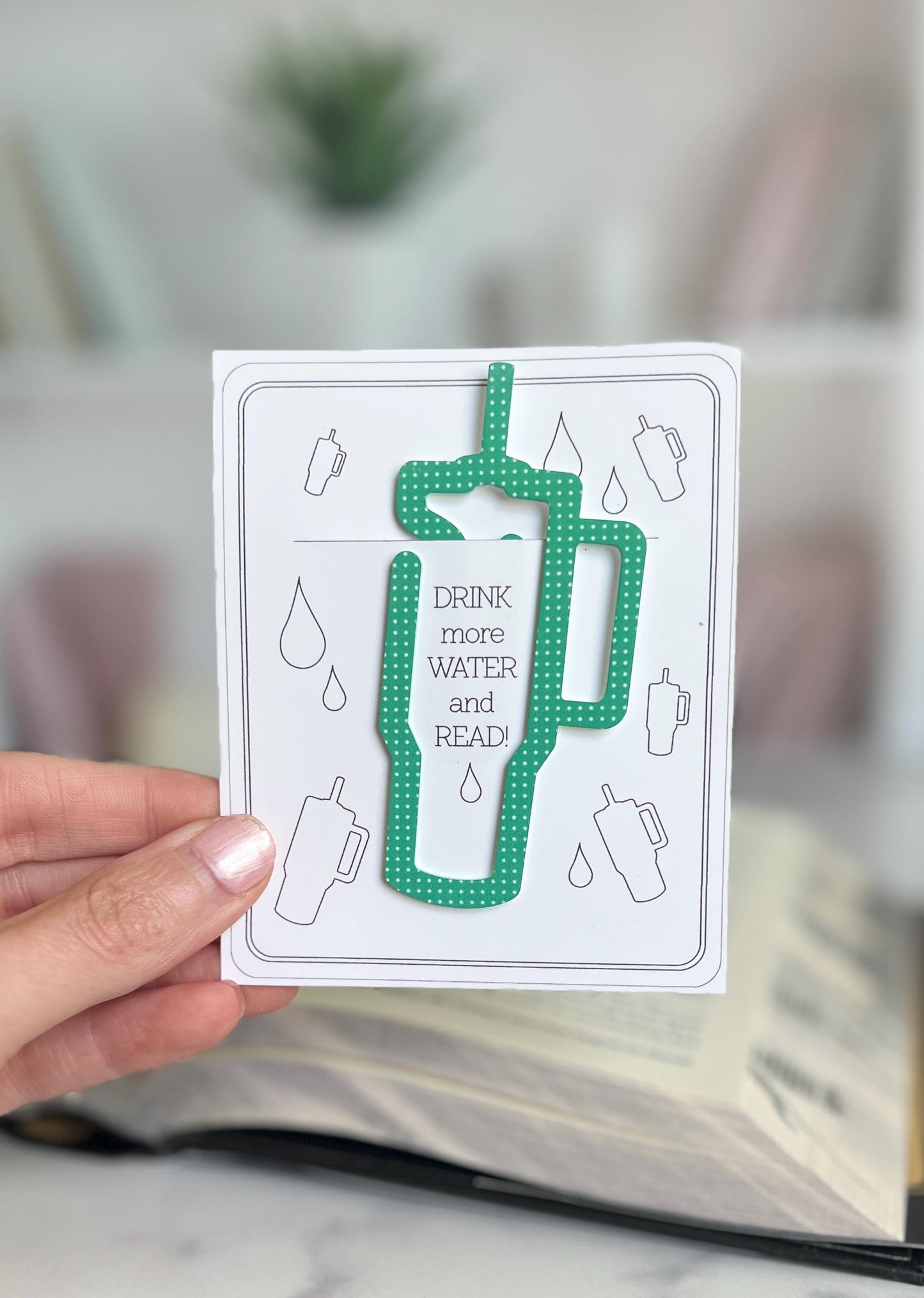 Tumbler Acrylic Bookmark, Cute Book Mark, Tumbler Lover, Book Club Gifts, Present for Readers, Tumbler Cups, Teacher Gift, Paper Clip