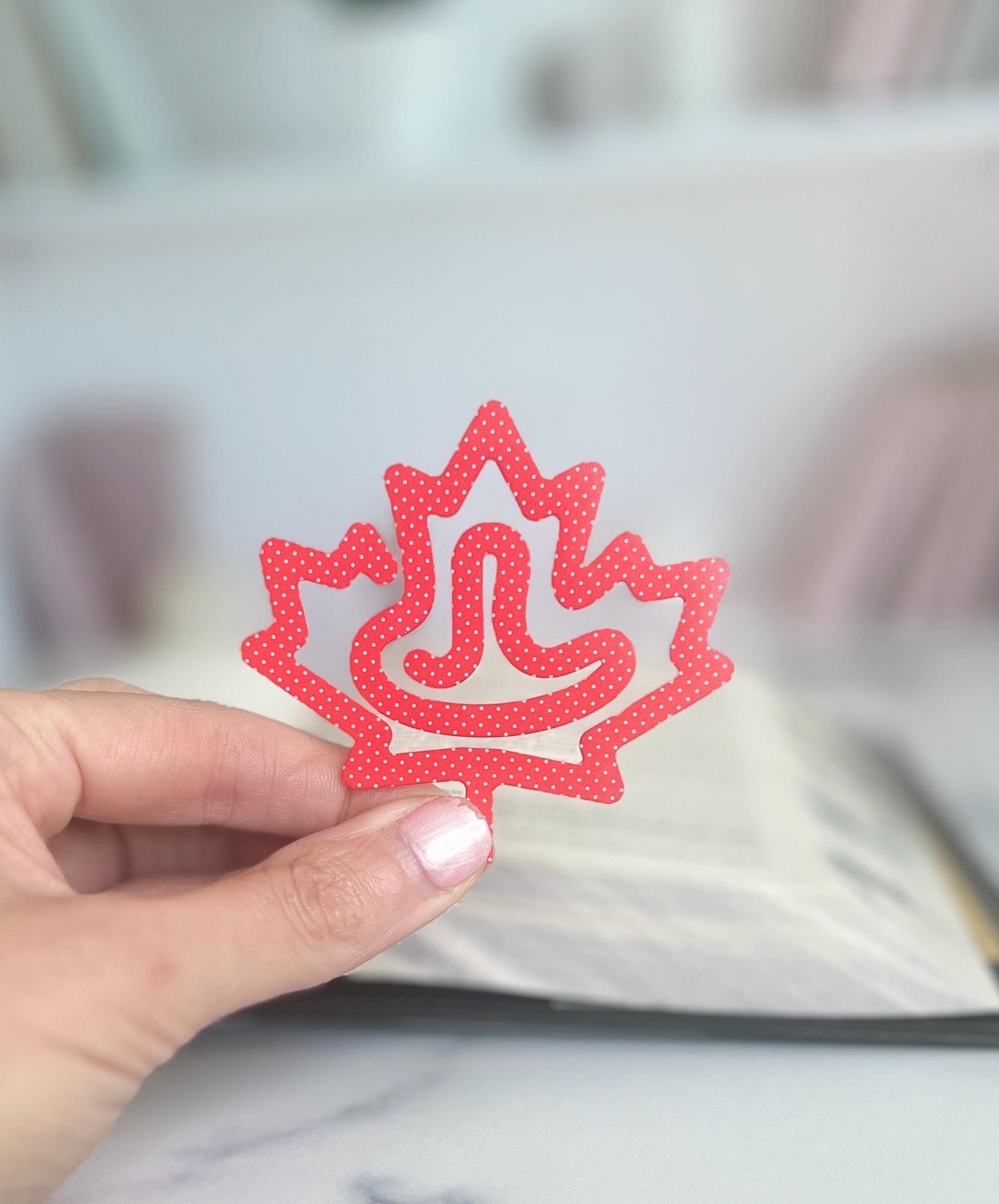 Canadian Red Maple Leaf Acrylic Bookmark, Canada Day, Gift for Readers, Book Club Present, Book Lover, Canada Travel Souvenir