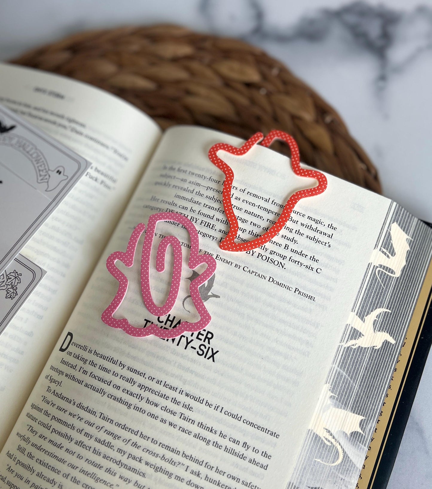 Ghost Halloween Bookmark, Boo Basket Gift, Book Lover, Bookworm, Booktok, Fall, Bookish, Spooky Gift for Reader