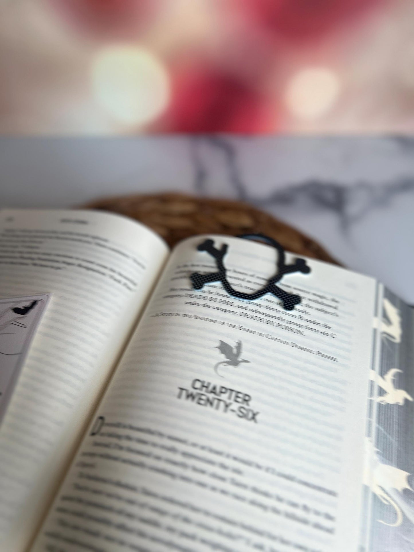Halloween Skull Acrylic Bookmark, Book Lover Gift, Cute Halloween Bookmark, Pirate Party, Bookish Gift, Booktok