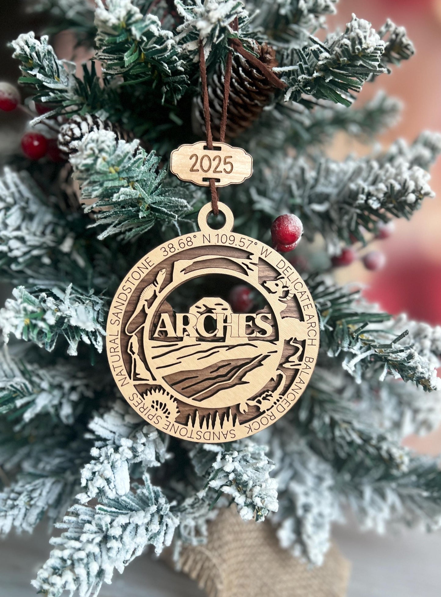 National Park Gifts, Wooden Christmas Ornament, Vacation Keepsake, Hiking Trip Souvenir, Christmas Present