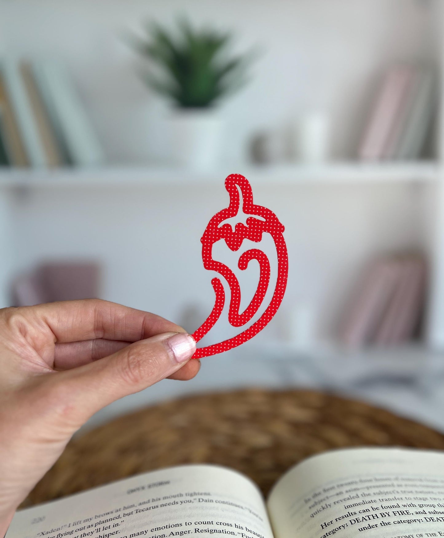 Spicy Bookmark, Chili Pepper, Smut Reader, Book Lover Gift, Book Club, Booktok, Book Accessory, Bookish Present, Dark Romance Reader