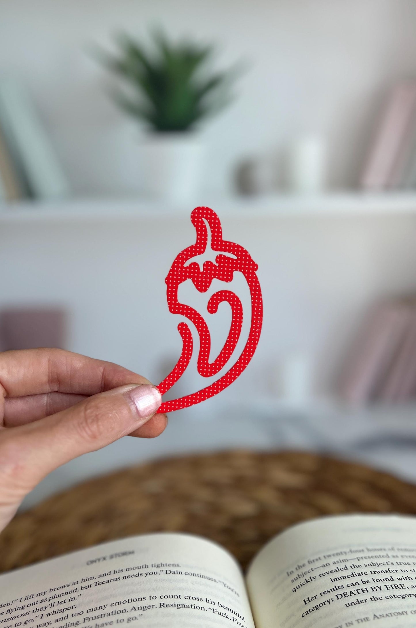 Spicy Bookmark, Chili Pepper, Smut Reader, Book Lover Gift, Book Club, Booktok, Book Accessory, Bookish Present, Dark Romance Reader