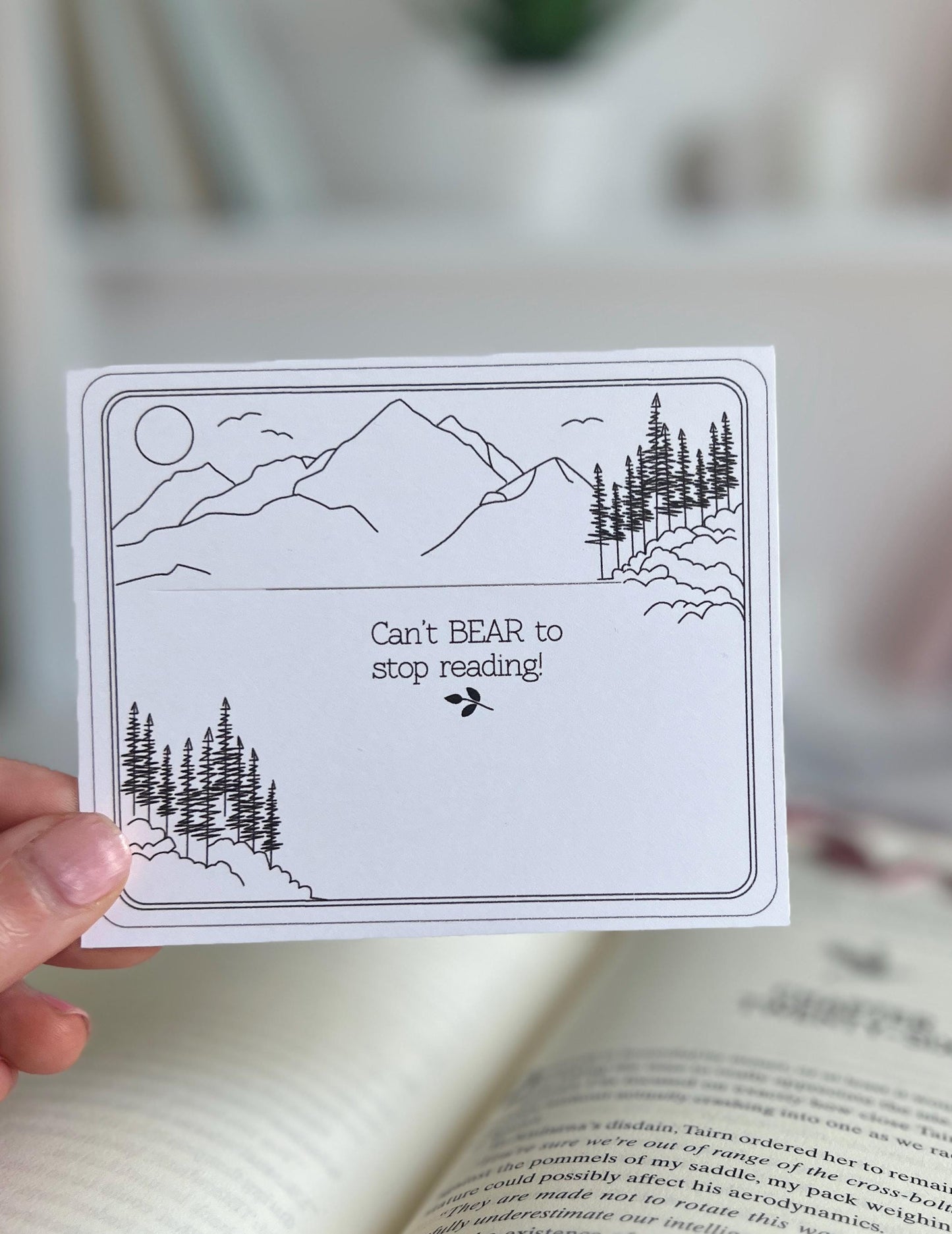 Bear Acrylic Bookmark, Reading Gift for Nature Lover, Bookworms, Book Lover Gift, Bookish Present, Bookish Present, Booktok, Gift for Reader