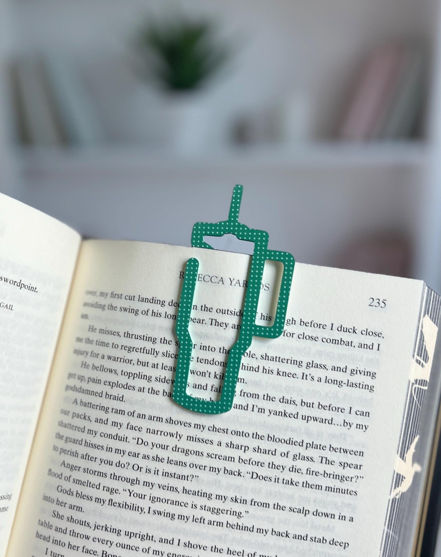 Tumbler Acrylic Bookmark, Cute Book Mark, Tumbler Lover, Book Club Gifts, Present for Readers, Tumbler Cups, Teacher Gift, Paper Clip