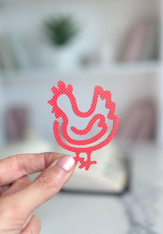 Chicken Bookmark, Chicken Coop, Book club Present, Paper Clip, Acrylic, Book lover gift, Booktok Bookish, Stocking Stuffer, Teacher Gift