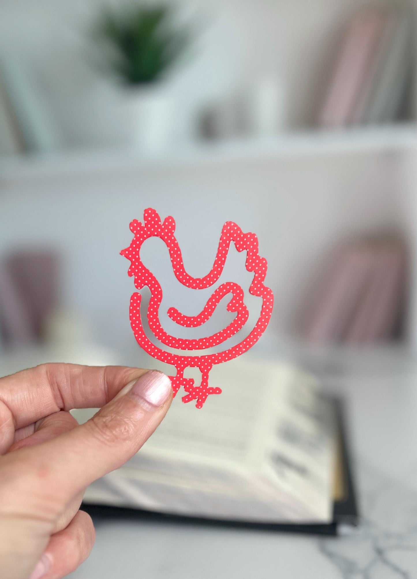 Chicken Bookmark, Chicken Coop, Book club Present, Paper Clip, Acrylic, Book lover gift, Booktok Bookish, Stocking Stuffer, Teacher Gift