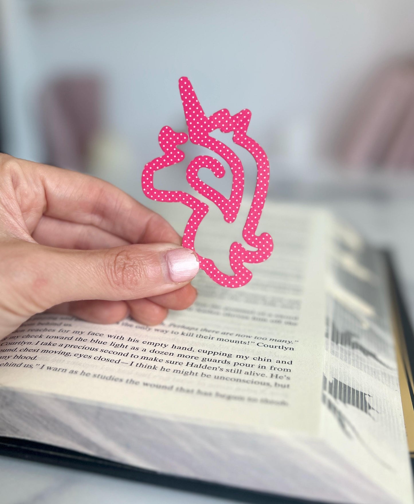 Unicorn Acrylic Bookmark, Whimsical Book Lover Gift, Book Club Presents, Booktok Bookish, Gift for Readers, Stocking Stuffer