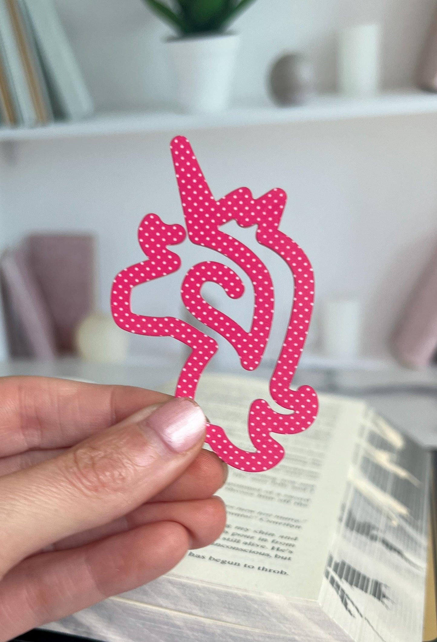 Unicorn Acrylic Bookmark, Whimsical Book Lover Gift, Book Club Presents, Booktok Bookish, Gift for Readers, Stocking Stuffer