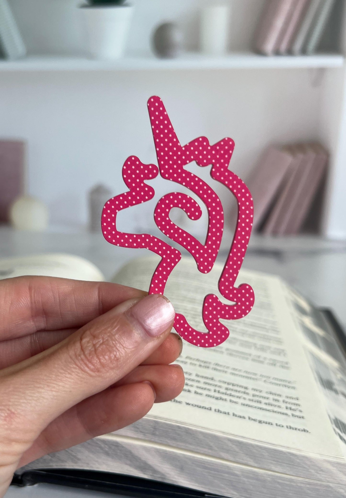 Unicorn Acrylic Bookmark, Whimsical Book Lover Gift, Book Club Presents, Booktok Bookish, Gift for Readers, Stocking Stuffer