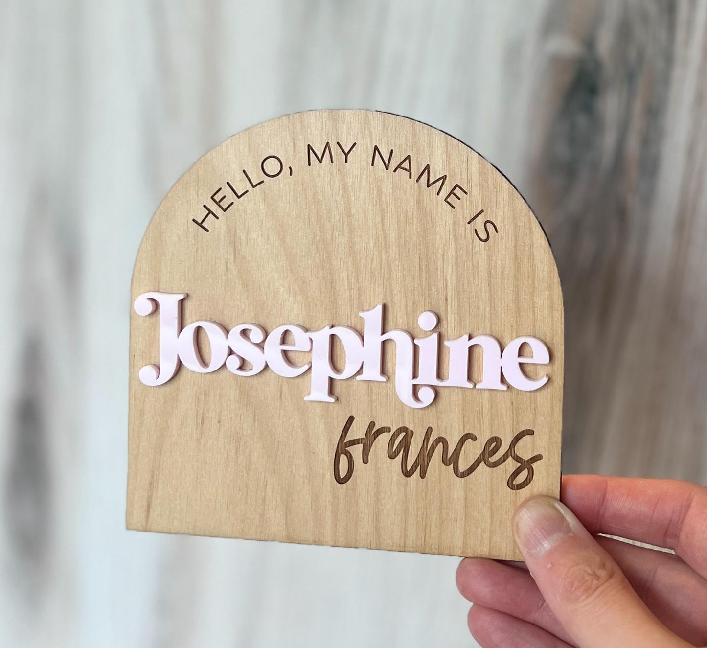 Custom Hospital Name Sign, Personalized Newborn Sign, Baby Announcement, Baby Photo Prop, Shower Gift, Baby Keepsake Present