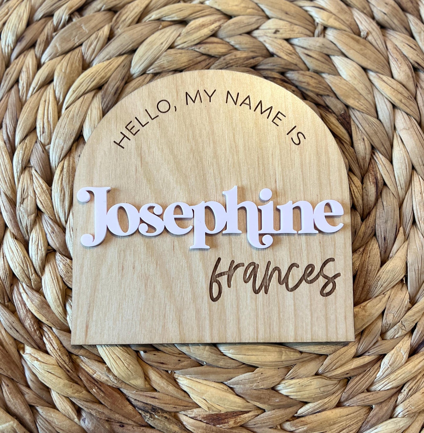 Custom Hospital Name Sign, Personalized Newborn Sign, Baby Announcement, Baby Photo Prop, Shower Gift, Baby Keepsake Present