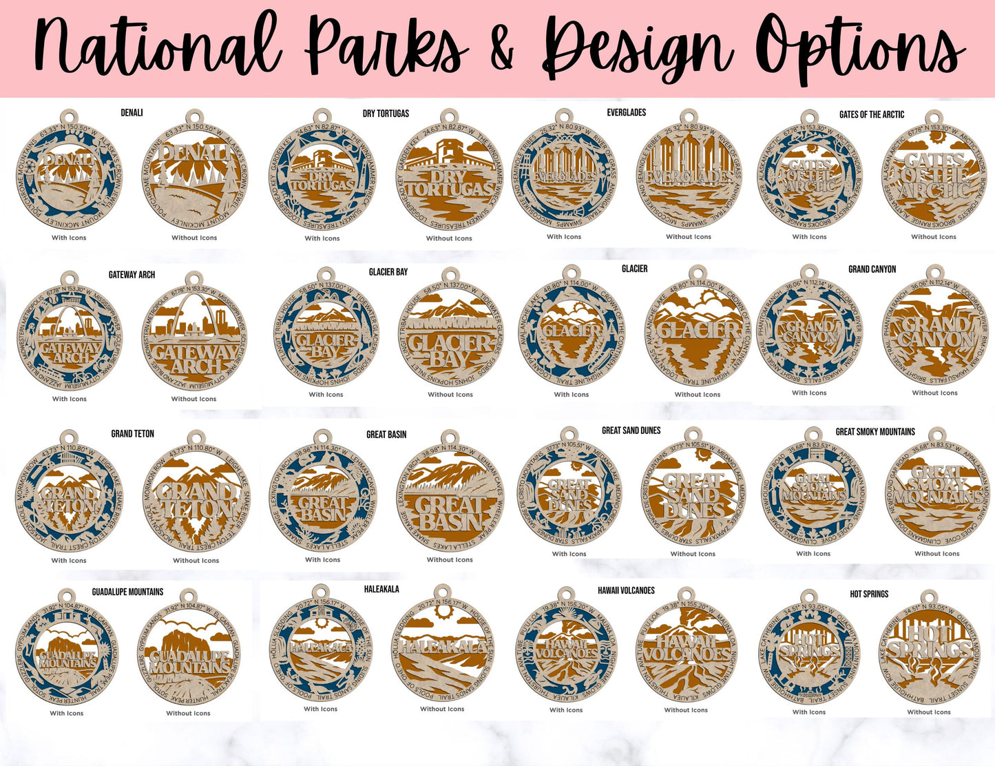 National Park Gifts, Wooden Christmas Ornament, Vacation Keepsake, Hiking Trip Souvenir, Christmas Present