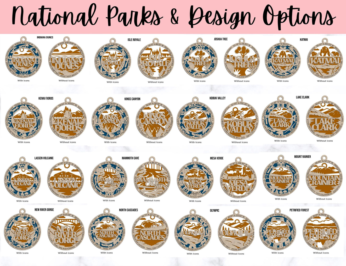 National Park Gifts, Wooden Christmas Ornament, Vacation Keepsake, Hiking Trip Souvenir, Christmas Present