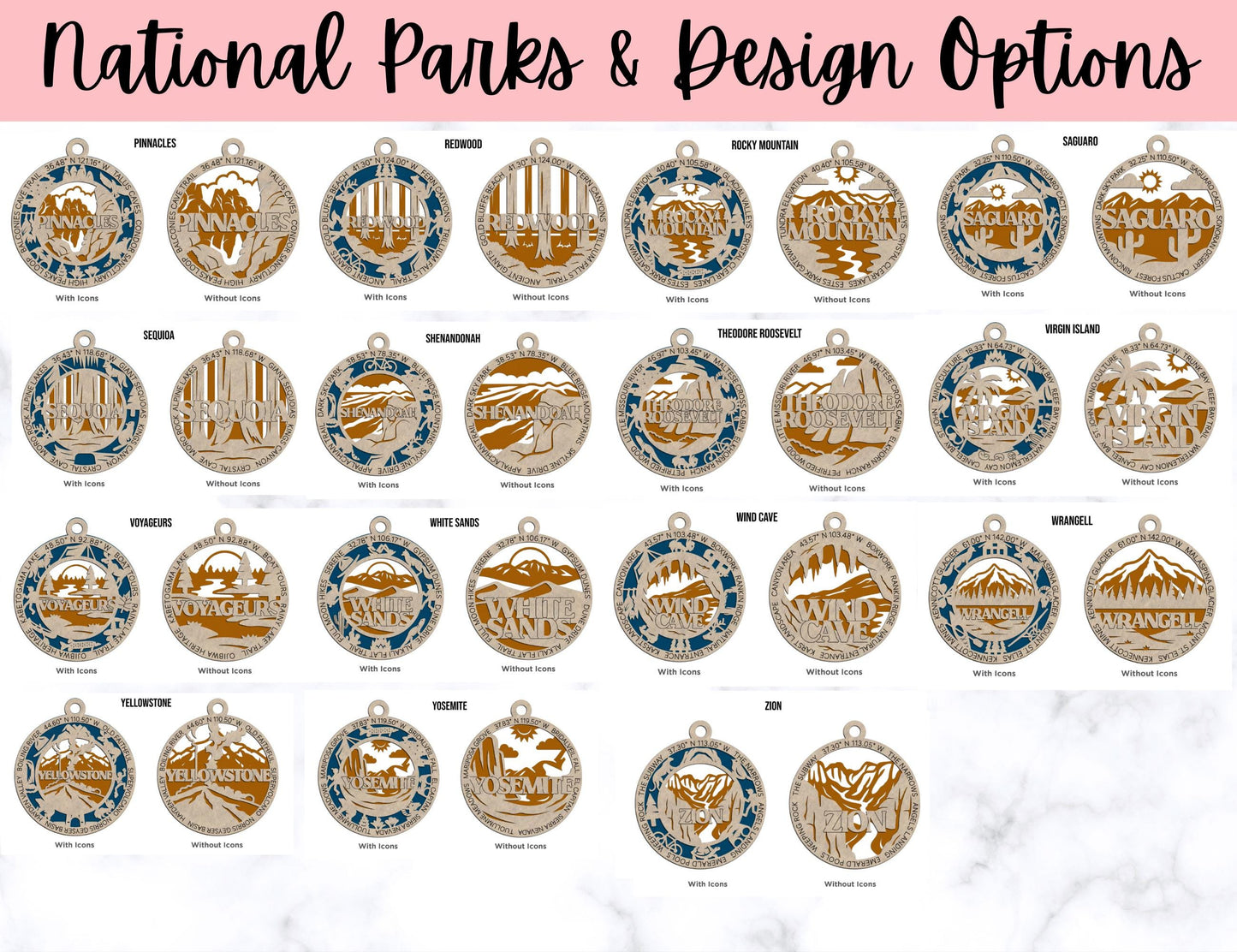 National Park Gifts, Wooden Christmas Ornament, Vacation Keepsake, Hiking Trip Souvenir, Christmas Present
