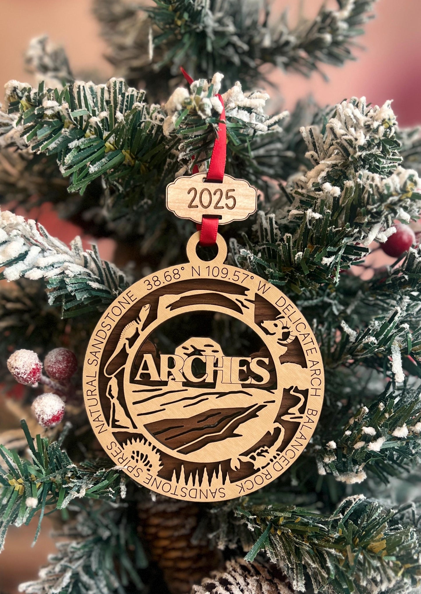 National Park Gifts, Wooden Christmas Ornament, Vacation Keepsake, Hiking Trip Souvenir, Christmas Present