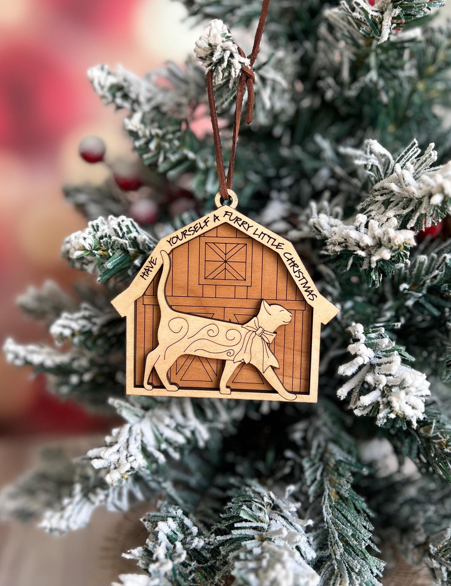 Barnyard Animal Ornaments, Farmhouse Present, Pig, Duck, Goat, Cow, Horse, Llama, Cat, Sheep, Chicken, Rabbit, and Dog, Pet Lover Gifts