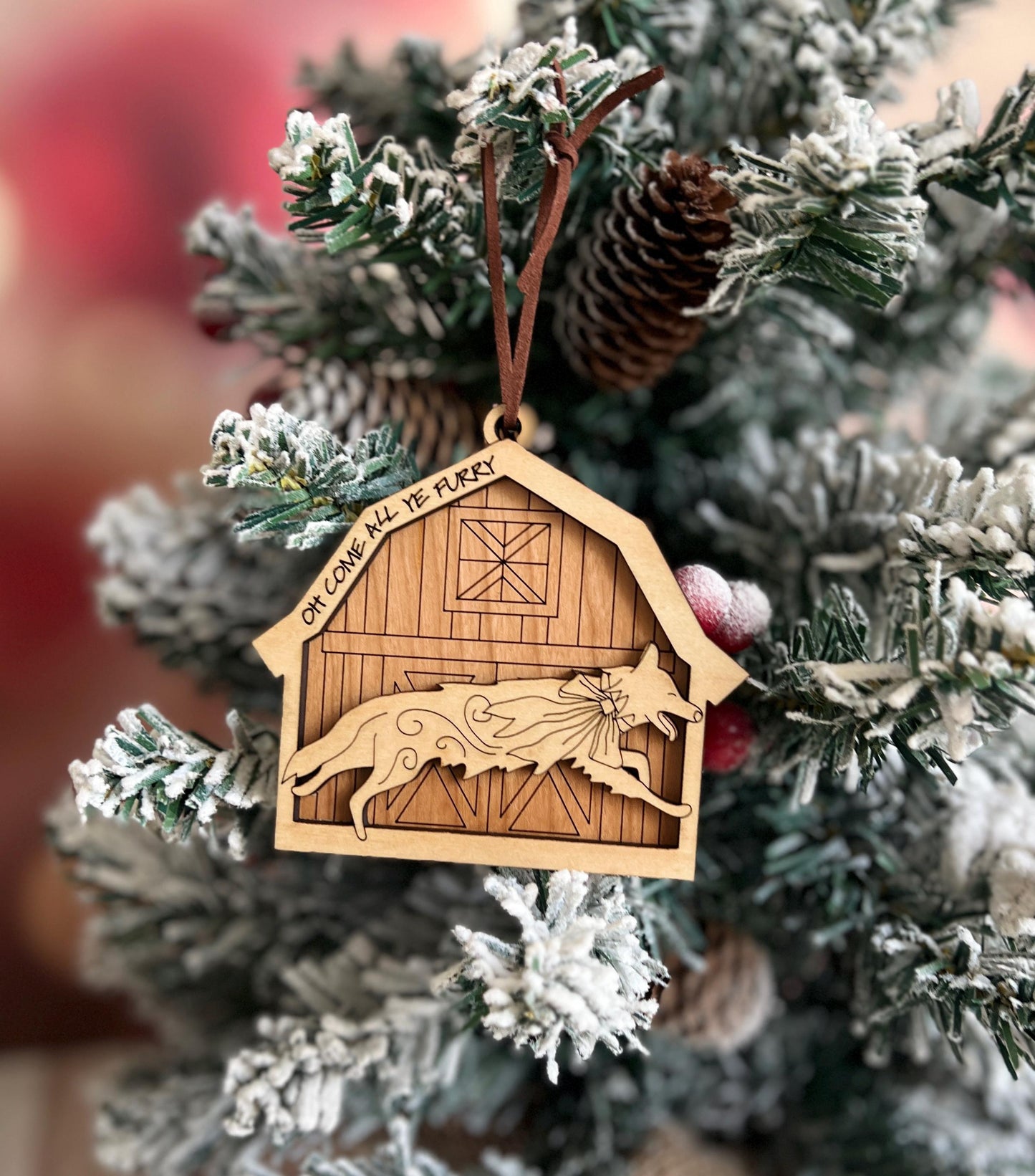 Barnyard Animal Ornaments, Farmhouse Present, Pig, Duck, Goat, Cow, Horse, Llama, Cat, Sheep, Chicken, Rabbit, and Dog, Pet Lover Gifts